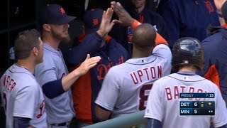 DET@MIN: Saltalamacchia gives Tigers lead on a double