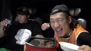 【その後の動画】友達の車で勝手にBBQして炎上させてみたドッキリ
