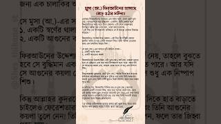 মুসা আ. ফেরাউনের প্রসাদে বেড়ে ওঠার ঘটনা। #shorts #rasulullah #quran #hadis #islamicstatus #islamic