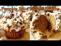 PUMPKIN SPICE STREUSEL TOP MUFFINS WITH VANILLA SPICE PECAN GLAZE!!!!!!