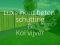 luxe hout beton schutting u0026 koi vijver mooiste tuin van nederland 2016