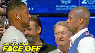Anthony Joshua STEPS to Daniel Dubois in INTENSE first face off!