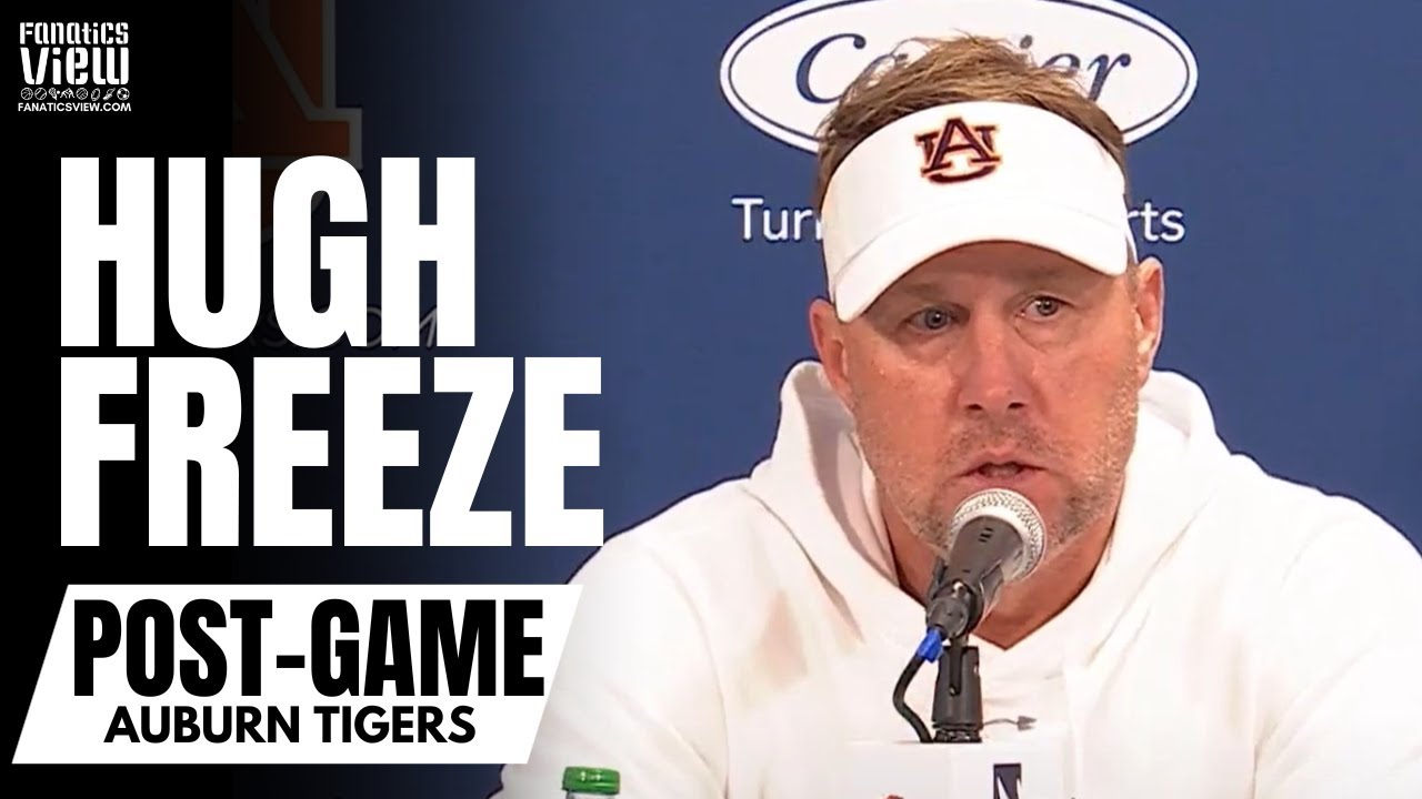 Hugh Freeze Reacts To Auburn Tigers Stunning Loss Vs. New Mexico State ...