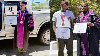 Chris Brown & RoccStar Receive Honorary Doctorates In Visual & Performing Arts! 🎓