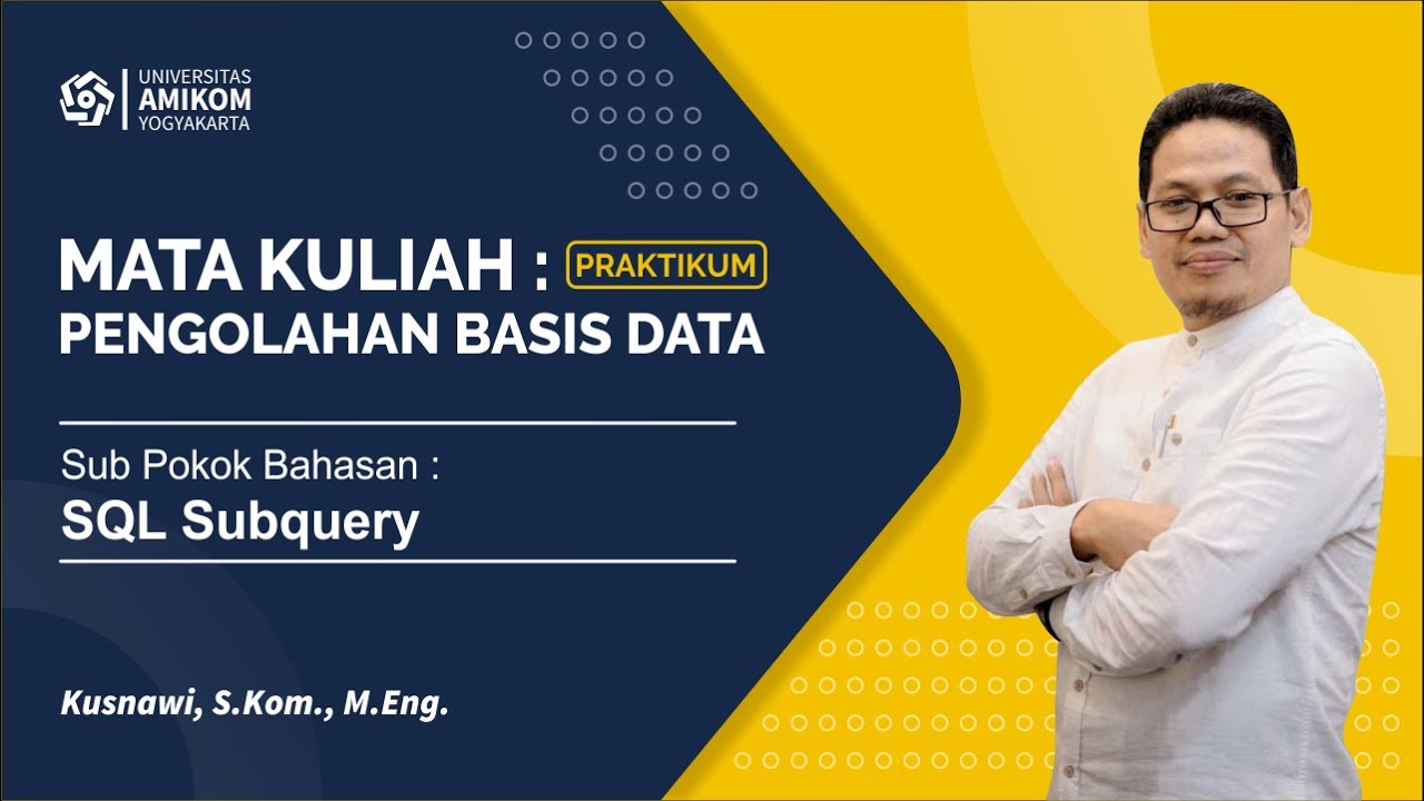 Kuliah Sql Subquery Youtube