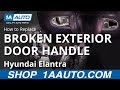 How to Replace Broken Exterior Door Handle 07-10 Hyundai Elantra