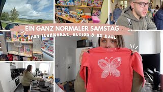 EIN GANZ NORMALER FAMILIEN SAMSTAG🥰 | AB AUF DEN BABYFLOHMARKT + DM \u0026 ACTION HAUL | Vanessa Nicole