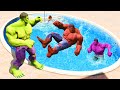 GTA 5 Ragdolls Team Color Hulk Jumps/Fails (Euphoria Physics) 179