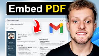 How To Embed PDF in Gmail Body (Not Attachment)