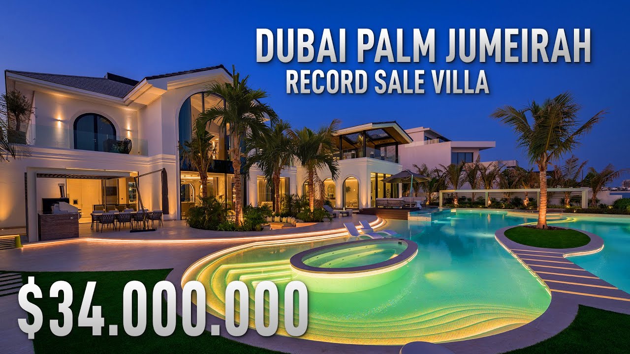 Dubai Palm Jumeirah Record Sale Villa | Luxury Villa - YouTube