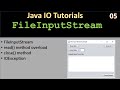Java IO | FileInputStream Example | Java IO Tutorials #05