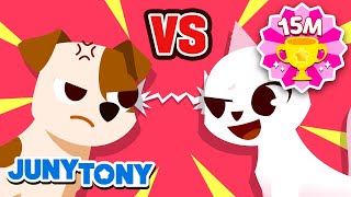 Gatita vs. Perrito | ¡Que Gane el Mejor! | Gato vs Perro | Canción Infantil | JunyTony en español