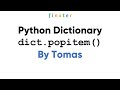 Python Dictionary popitem() Method
