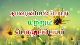 Botanical name/தாவரவியல் பெயர்