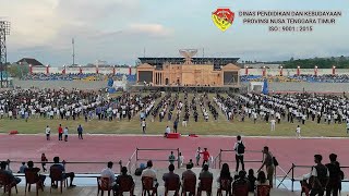 Gladi  Bersama Tarian Petanjanggung di Stadion Oepoi Kupang