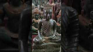 (Khmer Statues) ព្រះពុទ្ធ​អង្គក្នុងកាយវិការផ្ចាញ់មារ=Buddha in position protection 🕊️❤️🇰🇭🙏🏼👑🗺️❤️🕊️