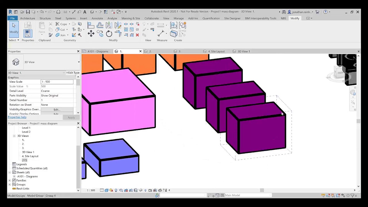Creating Architectural Diagrams In Autodesk Revit Youtube