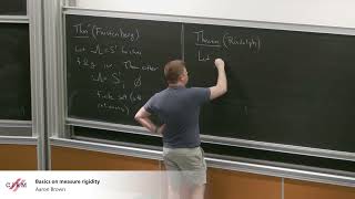 Aaron Brown: Basics on measure rigidity