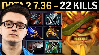 Bristleback Gameplay Miracle with 22 Kills and Cuirass - Dota 2 7.36