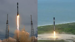 SpaceX Transporter-2 launch and Falcon 9 first stage landing