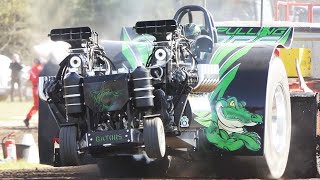 Light Modified 2500kg at 1. DM 2022 on Brande Pulling Arena | Great Action | Tractor Pulling Denmark