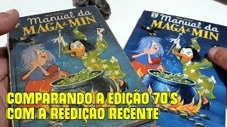 Comparando Manual Disney Maga \u0026 Min anos 70 e atual - DV 63 B