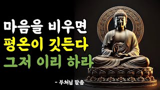 마음을 비우고 평온을 찾는 방법 | 모든 괴로움은 욕심으로 부터 생긴다 | 불교ㅣ명언 | 자면서 듣는 부처님 말씀 | 석가모니 I 불교명상말씀 | 부처님지혜