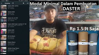 Berapa Modal Minimal Dalam Pembuatan Daster, Kebutuhan Dana Produksi Daster dr Kain dan Ongkos Jahit