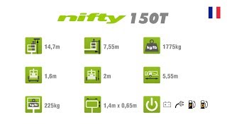 Nacelle élévatrice tractable | Nifty 150T courte vidéo