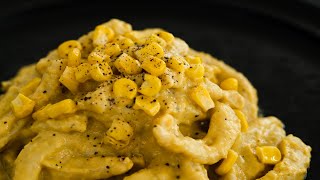 Creamy Pasta from Canned Sweetcorn | Plant-Based Cacio e Pepe Recipe