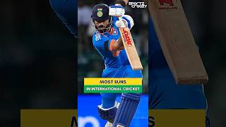 Cricket Records: Top 5 Batters To Score Most Runs In International Cricket. #ct2025 #kohli