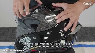 [ SHOEI Official ] How to remove and attach the CWR-F visor