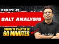 SALT ANALYSIS in 60 Minutes | Full Chapter Revision | Class 12th JEE