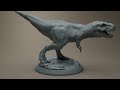 dinosaur t rex model for 3d print preview