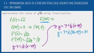4.6 - Linearization - Level 2 Example