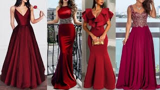 VESTIDOS TINTOS ELEGANTES PARA EVENTOS MODA 2022👗ELEGANT RED DRESSES FOR FASHION EVENTS 2022