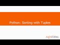 Python Sorting with Tuples