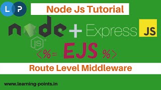 Middleware in node js | Route Level Middleware | Node Js Tutorial | Learning Points