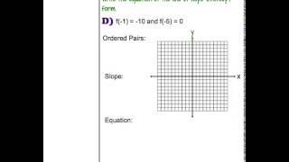 2 4D2 Using Function Notation to Write Equations