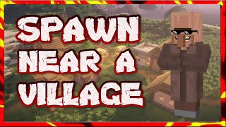 How To SPAWN near a VILLAGE in Minecraft!