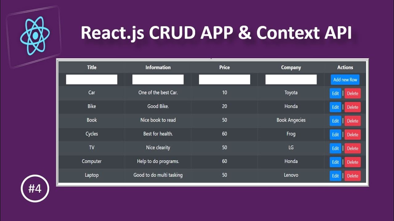 React Js How To Fetch Data Crud Display Data Context Api 4 React Js How To Fetch Data Crud Display Data Context Api 4