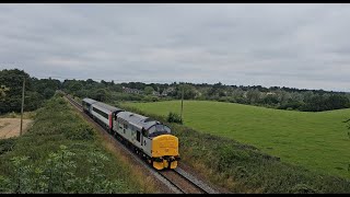 Freshly Painted 37901 around the Wherry Lines with Mk3's 25/07/2024