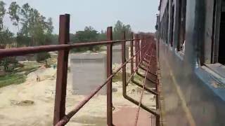 Birol bound Dinajpur Commuter cross the Kanchan rail bridge. 15.05.2015