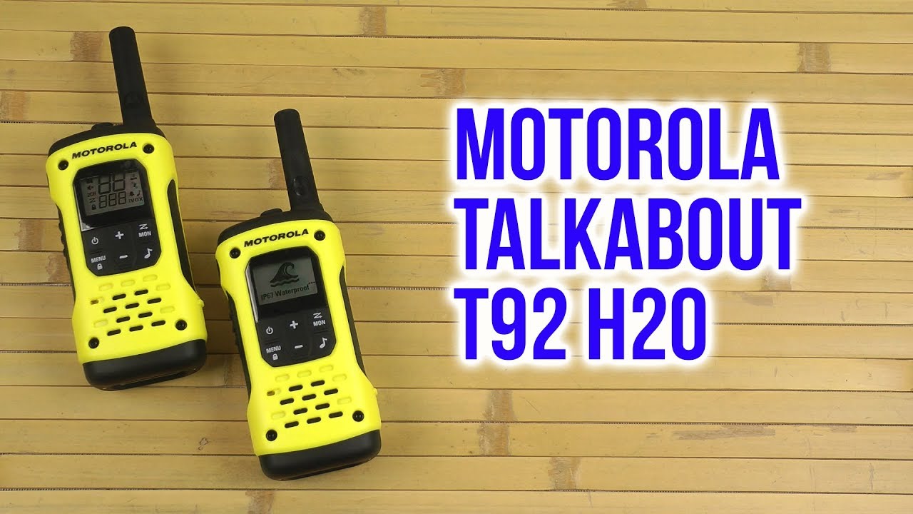 Распаковка Motorola Talkabout T92 H2O - YouTube