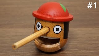 鉛筆が鼻になるピノキオ鉛筆削り。Honest Boy Pencil Sharpener. stationery collection