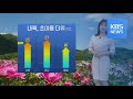 [날씨] 오늘 내륙 초여름 더위…내일 전국 곳곳 비 / KBS뉴스(News)