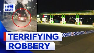 Workers tied up during robbery at South Australia service station | 9 News Australia