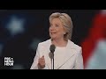 hillary clinton takes the 2016 dnc stage thanks bernie sanders