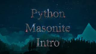 Python - Masonite - Intro