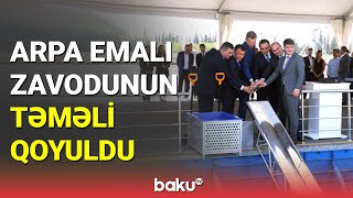 Dünyada 3 ədəd olacaq zavodun birinin təməli İmişlidə qoyuldu